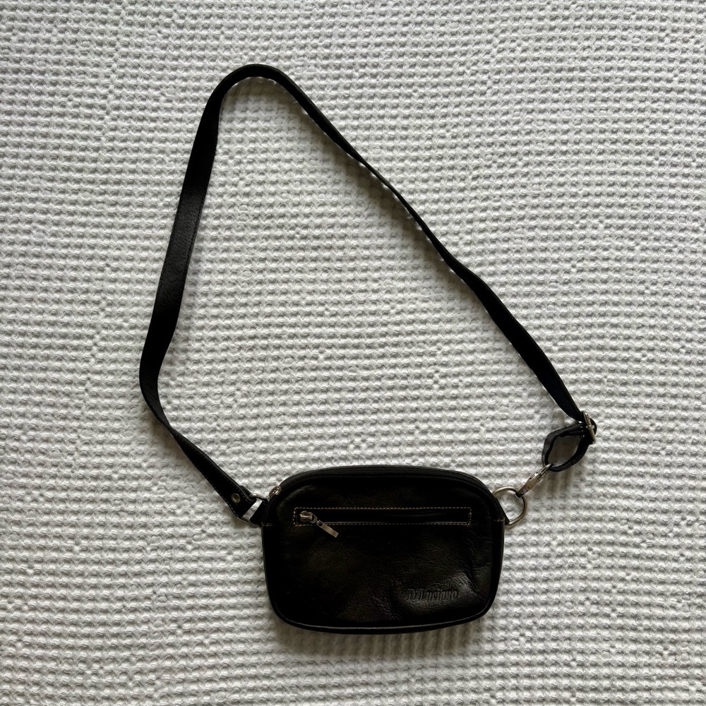Y2K Minimalist D’Luciano Black Mini Shoulder Bag Purse